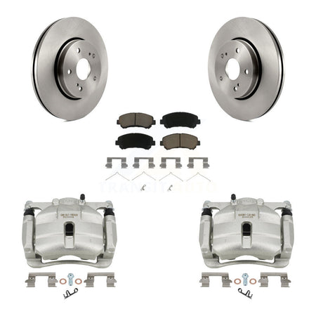 Front Disc Brake Caliper Rotors And Ceramic Pads Kit For 2010-2013 Suzuki Kizashi KC8-100300C