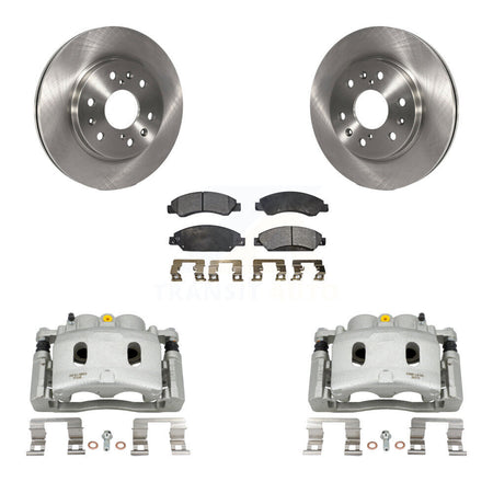 Front Brake Caliper Rotors Semi-Metallic Pad Kit For Chevrolet Avalanche Cadillac GMC XL KC8-100300P