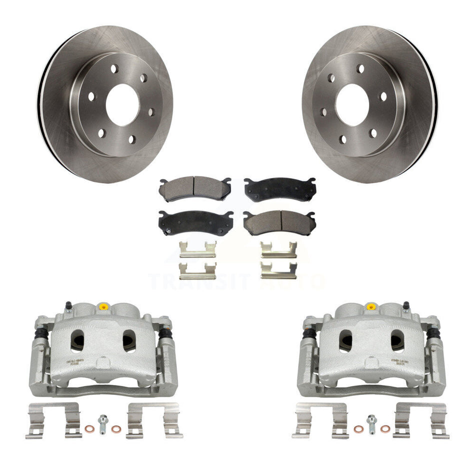 Front Disc Brake Caliper Rotors And Semi-Metallic Pads Kit For Chevrolet Silverado 1500 KC8-100301P