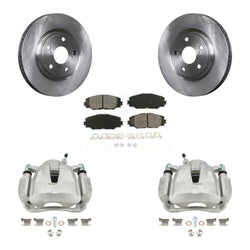 Front Disc Brake Caliper Rotors And Semi-Metallic Pads Kit For Toyota RAV4 Scion tC Matrix Pontiac Vibe Corolla iM Mirai KC8-100301S