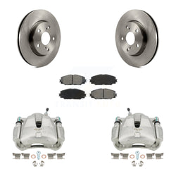 Front Disc Brake Caliper Rotors And Semi-Metallic Pads Kit For Toyota RAV4 Scion xB Prius V Lexus HS250h KC8-100303S