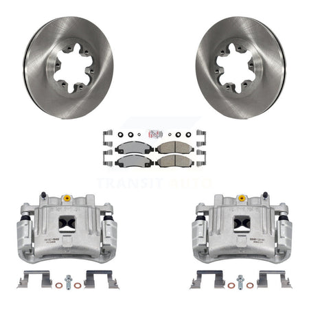 Front Brake Caliper Rotors Ceramic Pad Kit For Chevrolet Colorado GMC Canyon Isuzu i-280 KC8-100304N