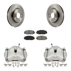 Front Disc Brake Caliper Rotors And Semi-Metallic Pads Kit For Toyota RAV4 KC8-100304S