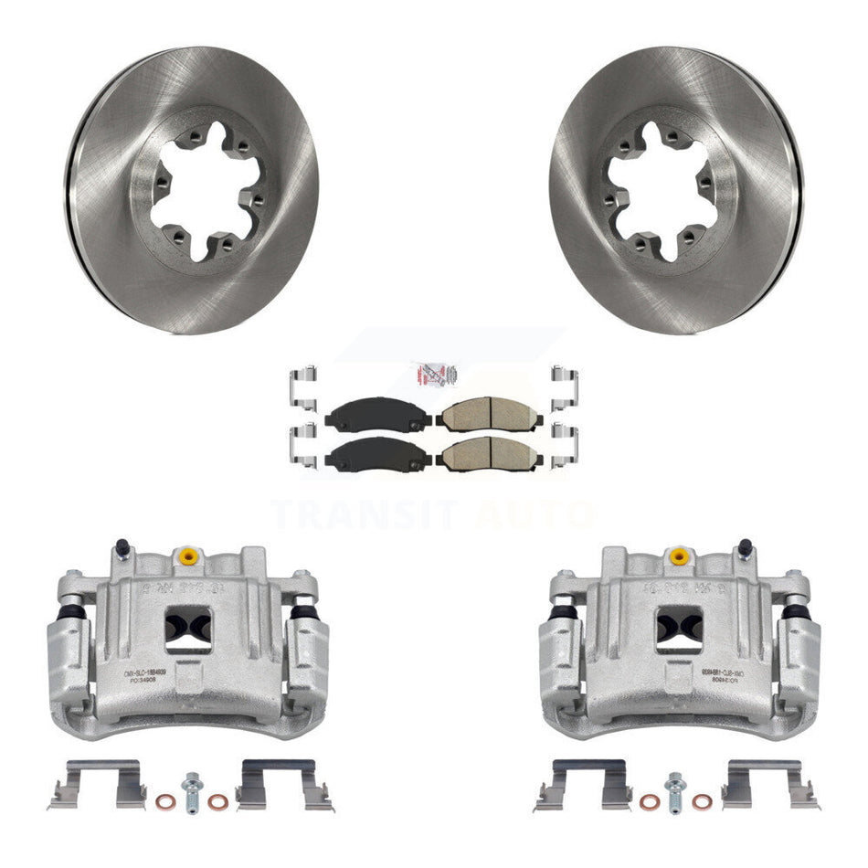 Front Brake Caliper Rotors Ceramic Pad Kit For Chevrolet Colorado GMC Canyon Isuzu i-280 KC8-100305N