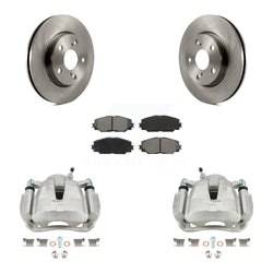 Front Disc Brake Caliper Rotors And Semi-Metallic Pads Kit For Toyota RAV4 LE KC8-100305S