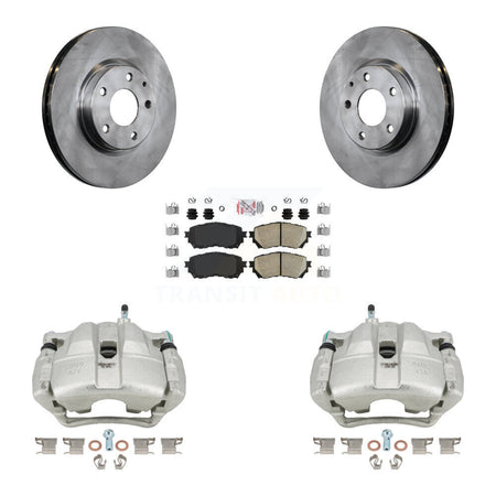 Front Disc Brake Caliper Rotors And Ceramic Pads Kit For Mazda 6 KC8-100306N