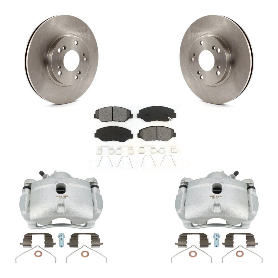 Front Disc Brake Caliper Rotors And Semi-Metallic Pads Kit For 2002-2004 Honda CR-V KC8-100308S