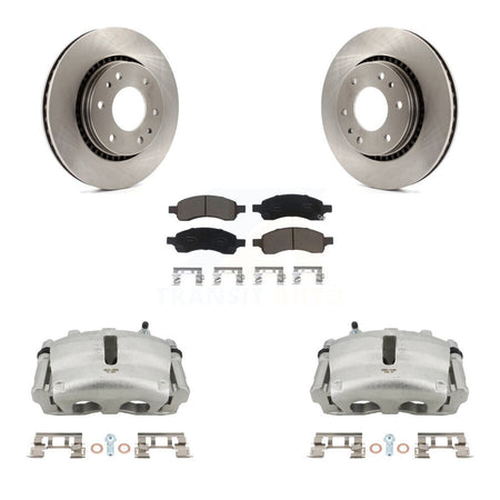Front Disc Brake Caliper Rotor Ceramic Pad Kit For Chevrolet Trailblazer GMC Envoy Buick KC8-100309C