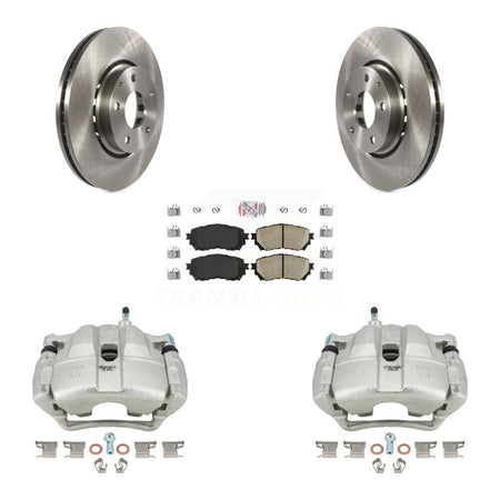 Front Disc Brake Caliper Rotor Ceramic Pad Kit For 2019-2021 Mazda 6 Naturally Aspirated KC8-100309N