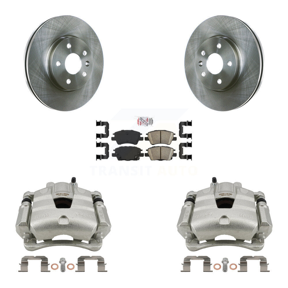 Front Disc Brake Caliper Rotors And Ceramic Pads Kit For Chevrolet Cruze Bolt EV Volt KC8-100310N