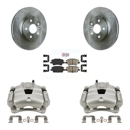 Front Disc Brake Caliper Rotors And Ceramic Pads Kit For Chevrolet Cruze Bolt EV Volt KC8-100310N