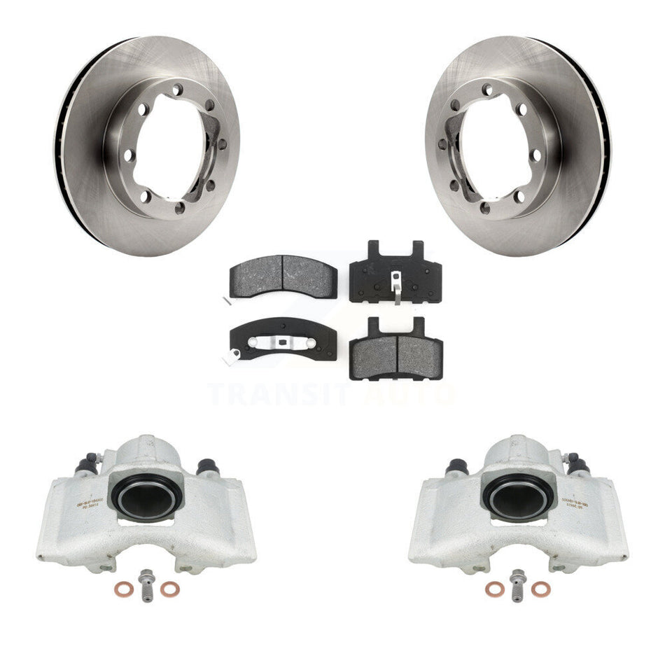 Front Disc Brake Caliper Rotors And Semi-Metallic Pads Kit For Chevrolet K1500 Suburban K2500 GMC With 8 Lug Wheels KC8-100310S