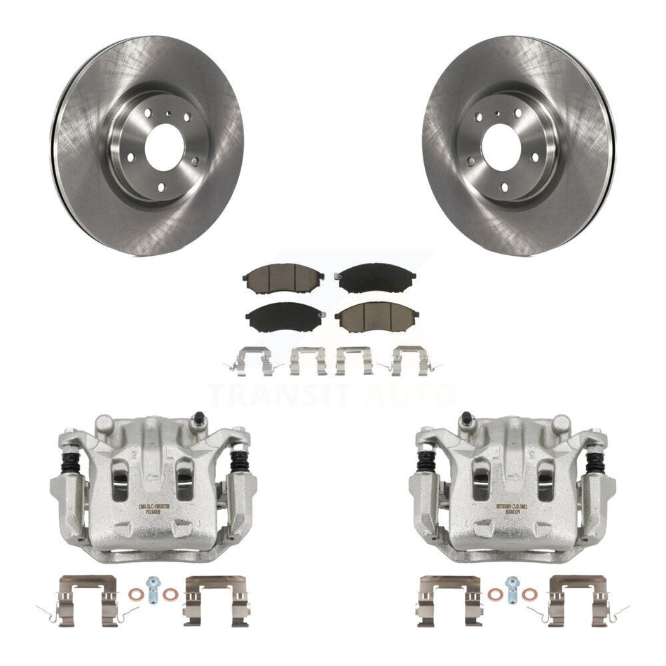 Front Brake Caliper Rotor & Ceramic Pad Kit For INFINITI Nissan Murano G37 EX35 370Z G35 KC8-100311C