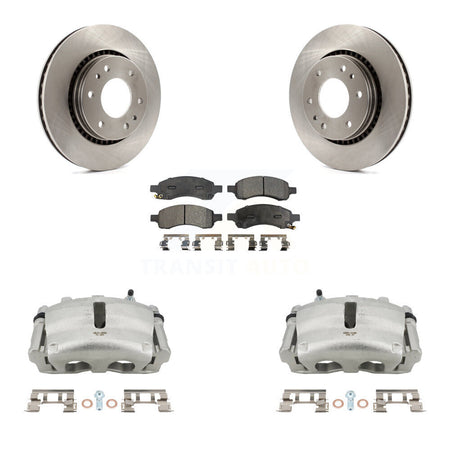 Front Disc Brake Caliper Rotor Semi-Metallic Pad Kit For Chevrolet Trailblazer GMC Envoy KC8-100314P