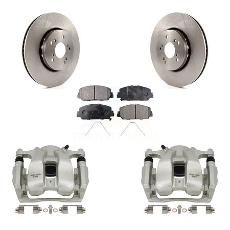 Front Disc Brake Caliper Rotors And Semi-Metallic Pads Kit For 2016-2018 Acura RDX KC8-100315P