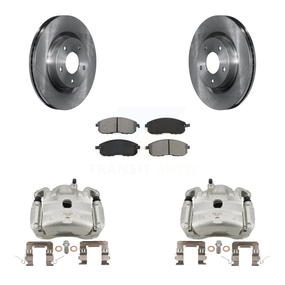 Front Disc Brake Caliper Rotors And Semi-Metallic Pads Kit For Nissan Altima KC8-100316S