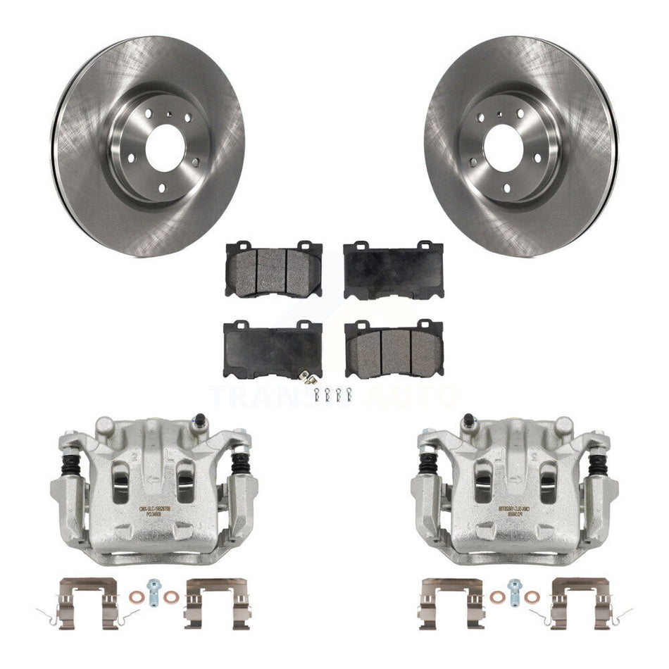 Front Brake Caliper Rotors Semi-Metallic Pad Kit For INFINITI G37 AWD With Brembo Brakes KC8-100319P