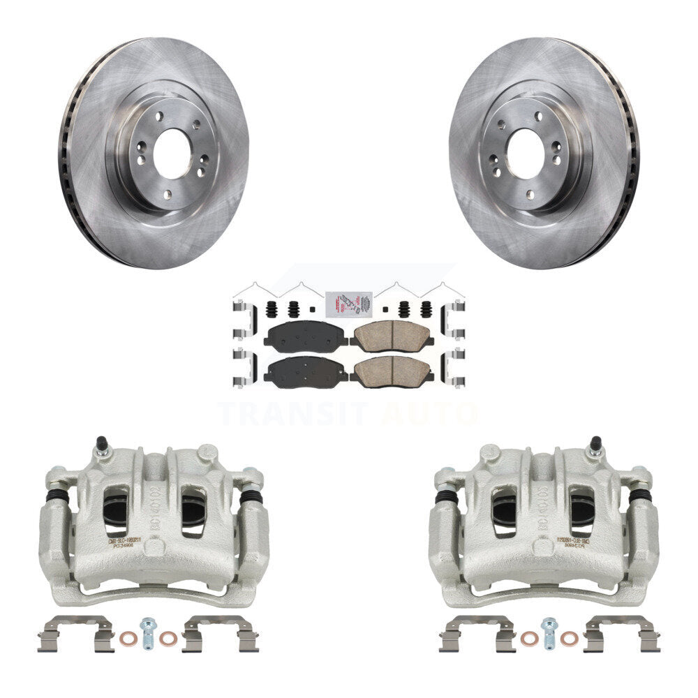 Front Disc Brake Caliper Rotors And Ceramic Pads Kit For Hyundai Santa Fe XL KC8-100326N