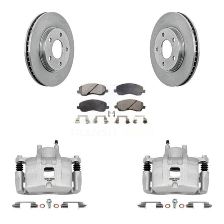 Front Disc Brake Caliper Rotors And Semi-Metallic Pads Kit For Mitsubishi Lancer KC8-100326P
