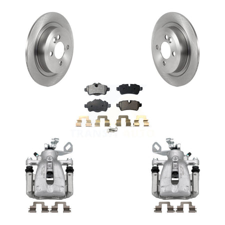 Rear Disc Brake Caliper Rotors And Ceramic Pads Kit For Mini Cooper KC8-100326T