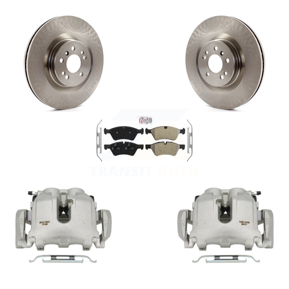 Front Disc Brake Caliper Rotors And Semi-Metallic Pads Kit For Mercedes-Benz ML350 R350 KC8-100328N