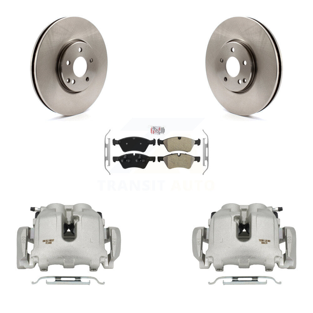 Front Brake Caliper Rotor Semi-Metallic Pad Kit For Mercedes-Benz E500 AWD From 10 24 05 KC8-100329N