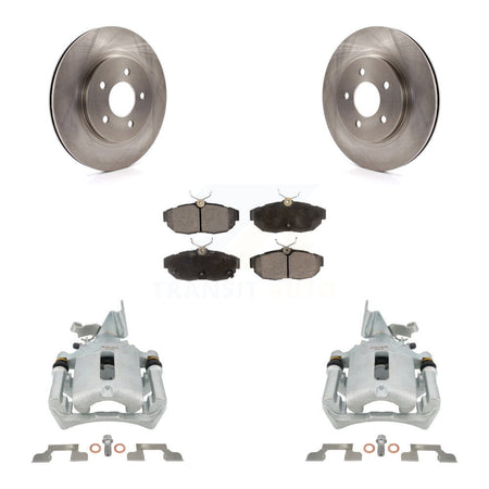Rear Disc Brake Caliper Rotors And Ceramic Pads Kit For Ford Mustang KC8-100329T