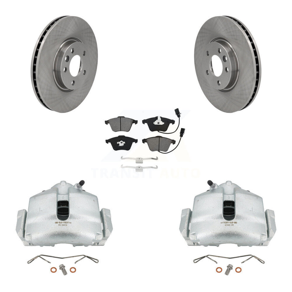 Front Disc Brake Caliper Rotors And Semi-Metallic Pads Kit For 2010 Volkswagen CC 3.6L With 340mm Diameter Rotor KC8-100332S