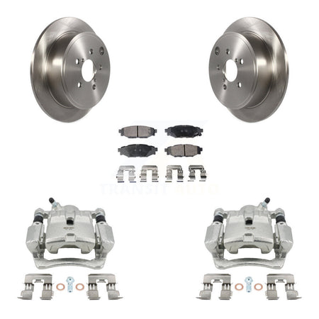 Rear Disc Brake Caliper Rotors And Ceramic Pads Kit For Subaru WRX KC8-100333T