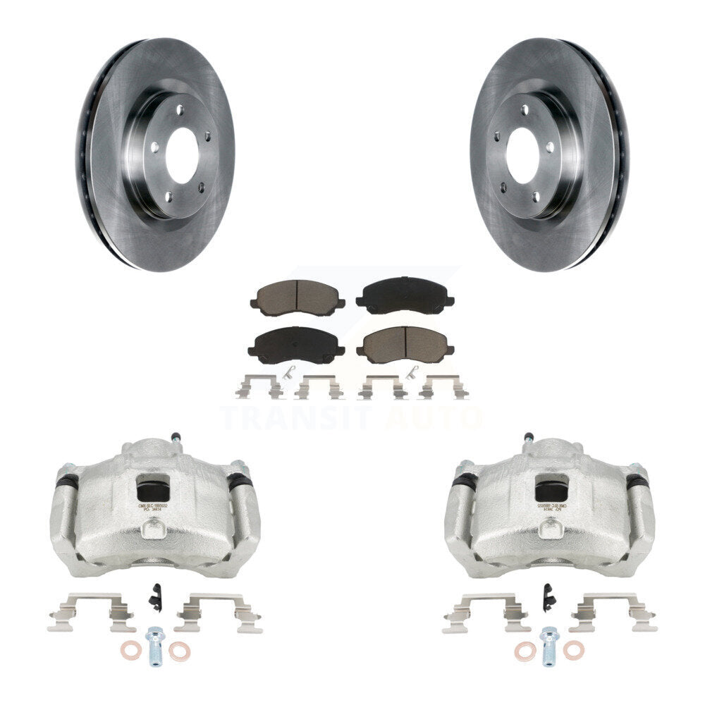 Front Brake Caliper Rotors & Ceramic Pad Kit For Jeep Patriot Dodge Compass Chrysler 200 KC8-100339C