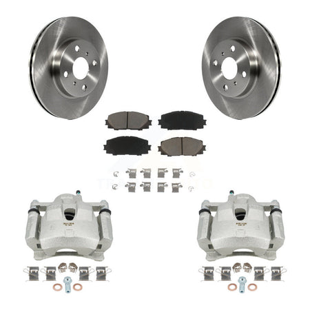 Front Disc Brake Caliper Rotors And Ceramic Pads Kit For Toyota Yaris KC8-100348C