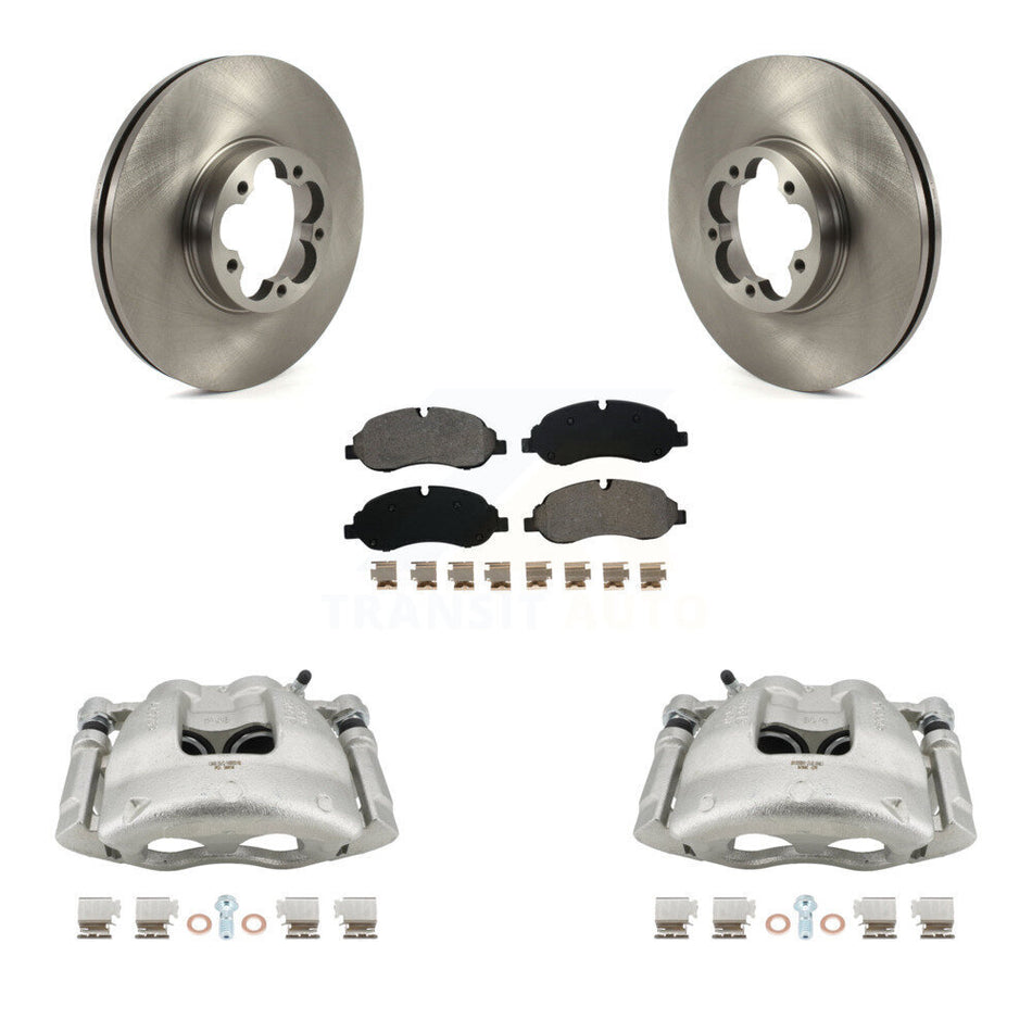 Front Disc Brake Caliper Rotors And Semi-Metallic Pads Kit For Ford Transit-350 HD KC8-100351S