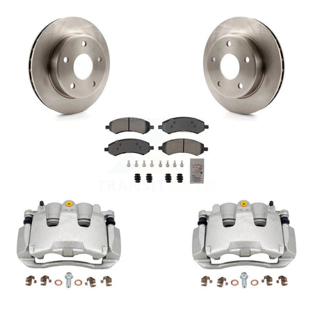 Front Disc Brake Caliper Rotors And Semi-Metallic Pads Kit For Dakota Dodge Ram KC8-100353N