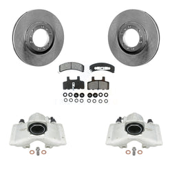 Front Disc Brake Caliper Rotors And Semi-Metallic Pads Kit For Cadillac DeVille Fleetwood 60 Special Commercial Chassis With Heavy Duty Brakes KC8-100353S