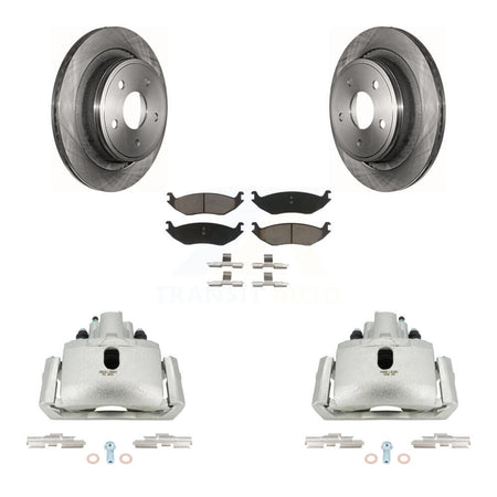 Rear Brake Caliper Rotor And Ceramic Pad Kit For Ram 1500 Classic Dodge Durango Chrysler KC8-100361C