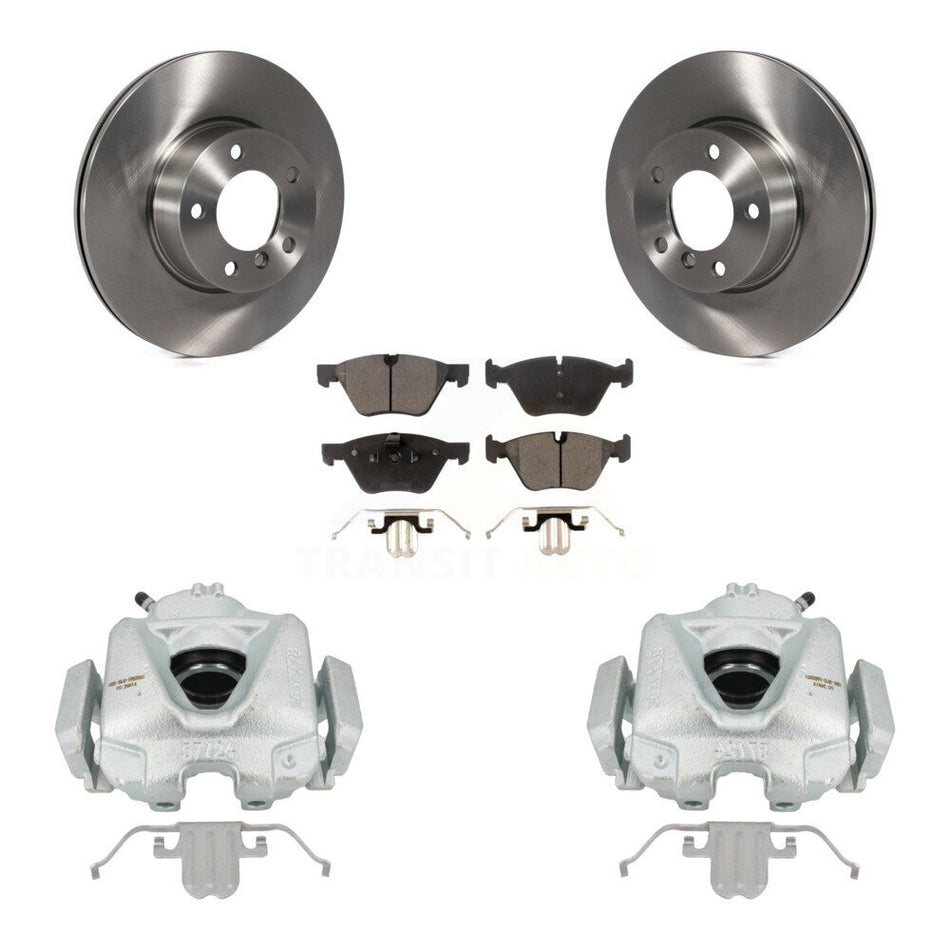 Front Disc Brake Caliper Rotors And Semi-Metallic Pads Kit For 2008 BMW 328xi To 08 07 KC8-100361P