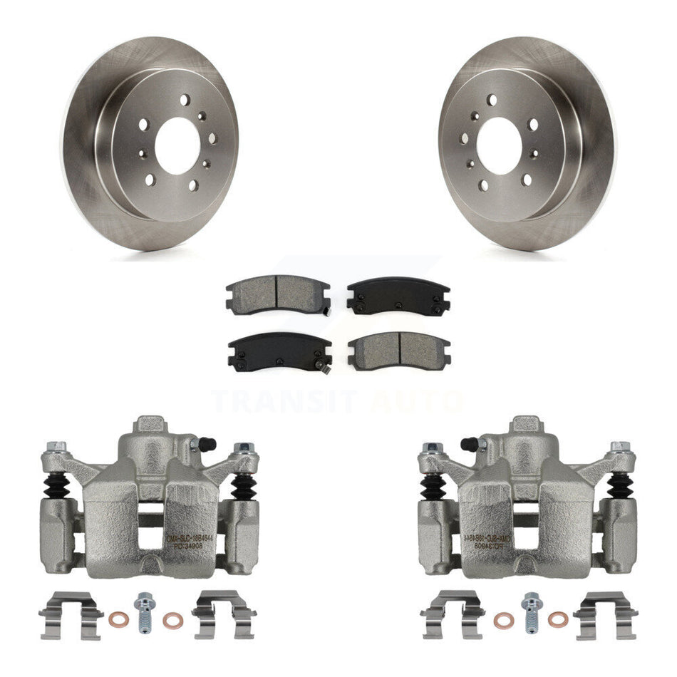 Rear Brake Caliper Rotor Semi-Metallic Pad Kit For Chevrolet Impala Buick LaCrosse Monte KC8-100361S