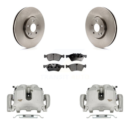 Front Brake Caliper Rotors Ceramic Pad Kit For 2006 Mercedes-Benz E500 AWD From 10 24 05 KC8-100364T