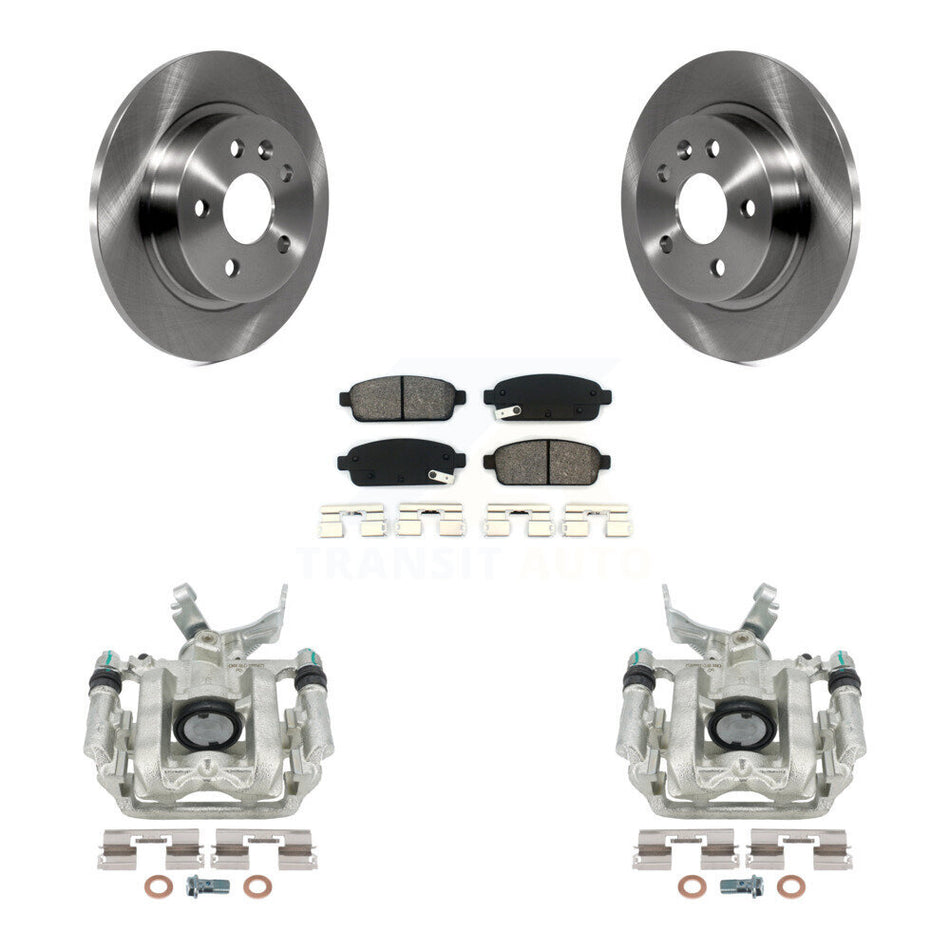 Rear Disc Brake Caliper Rotors And Semi-Metallic Pads Kit For Chevrolet Buick Encore Sonic Trax KC8-100365S