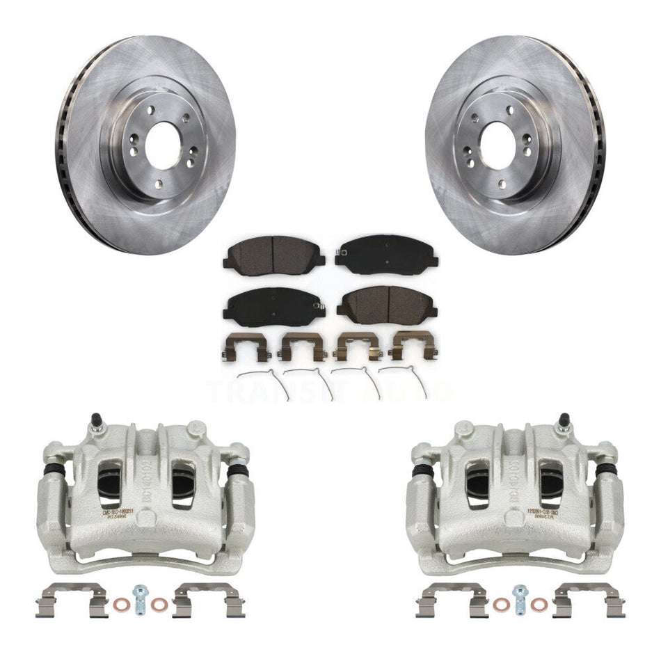 Front Disc Brake Caliper Rotors And Ceramic Pads Kit For Hyundai Santa Fe XL KC8-100366T