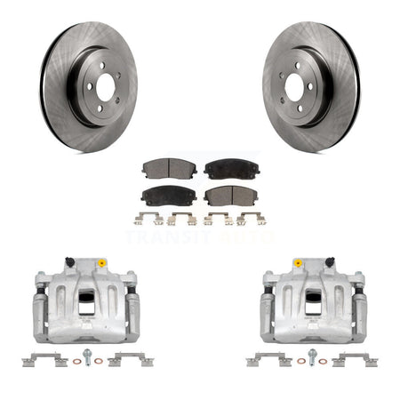 Front Disc Brake Caliper Rotors And Ceramic Pads Kit For Dodge Charger KC8-100368T