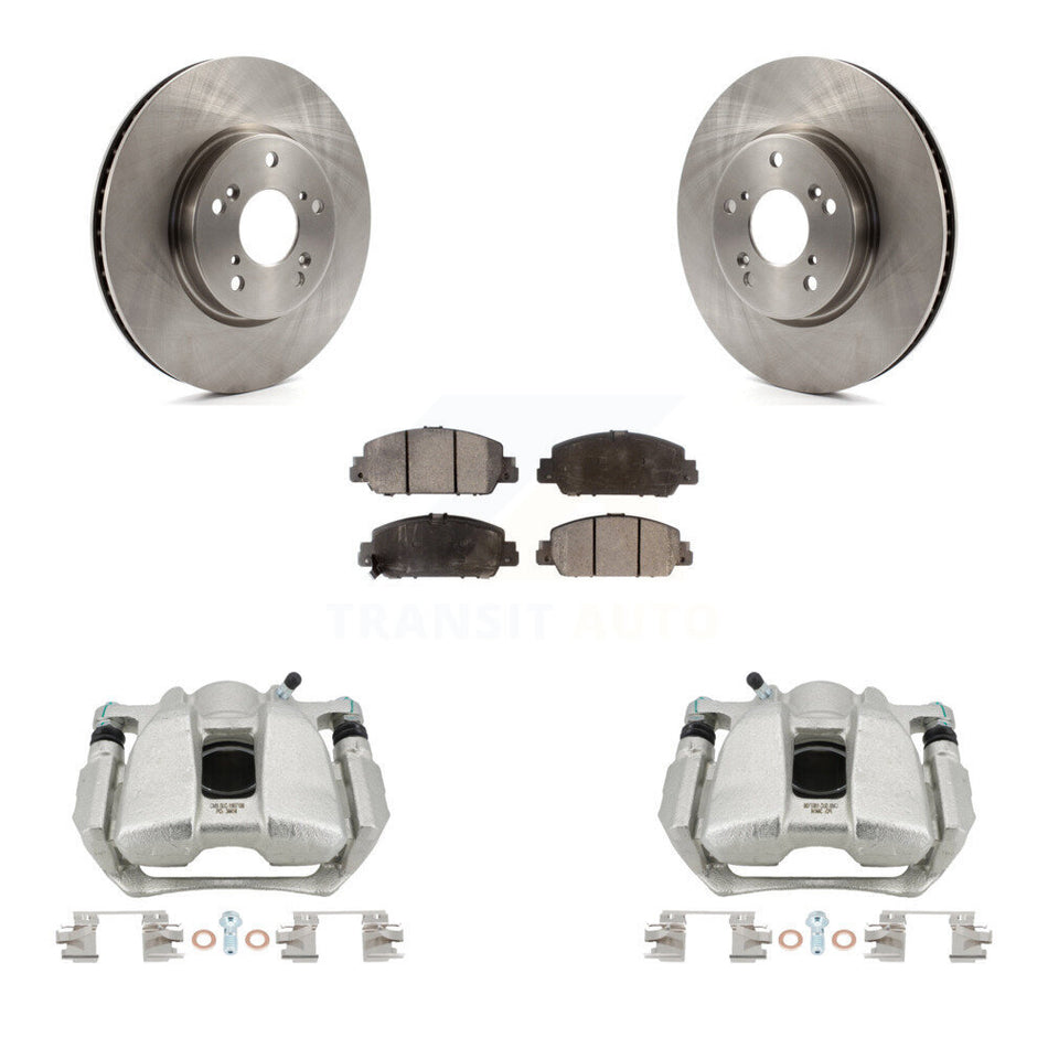 Front Disc Brake Caliper Rotors And Ceramic Pads Kit For Honda Accord KC8-100369T