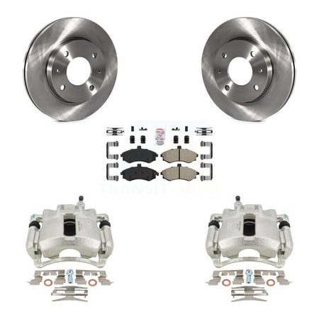 Front Disc Brake Caliper Rotors And Semi-Metallic Pads Kit For Hyundai Elantra KC8-100372N by Transit Auto