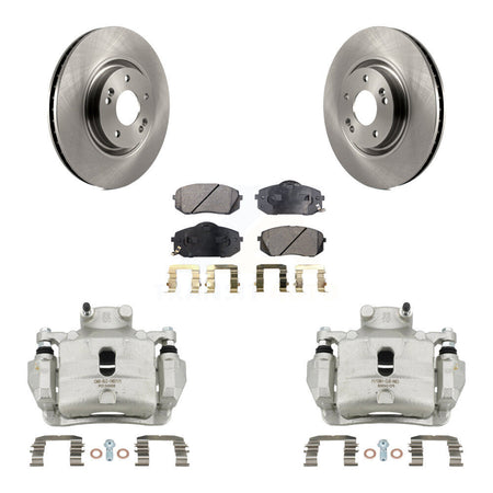 Front Brake Caliper Rotor Ceramic Pad Kit For Hyundai Sonata With Electric Parking KC8-100373T