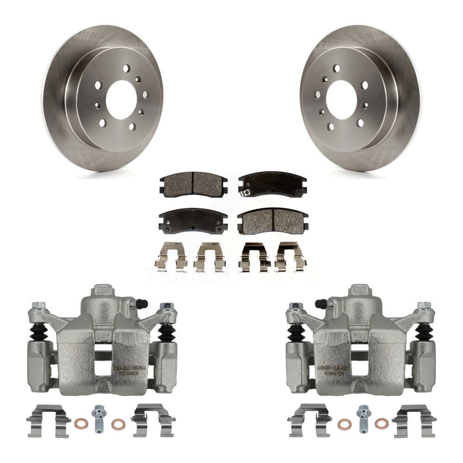 Rear Brake Caliper Rotor Semi-Metallic Pad Kit For Chevrolet Impala Buick LaCrosse Monte KC8-100374P