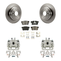 Rear Disc Brake Caliper Rotors And Semi-Metallic Pads Kit For 2010-2011 Honda Accord Crosstour KC8-100376S