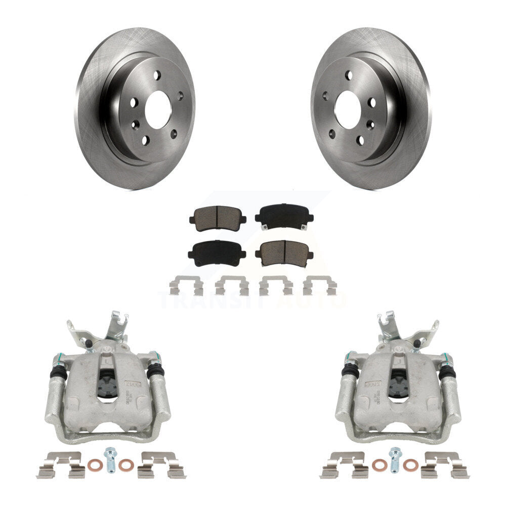 Rear Disc Brake Caliper Rotors And Ceramic Pads Kit For Chevrolet Malibu Limited KC8-100378C