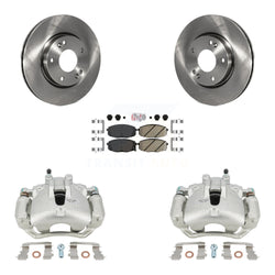 Front Disc Brake Caliper Rotors And Ceramic Pads Kit For Hyundai Elantra KC8-100380N