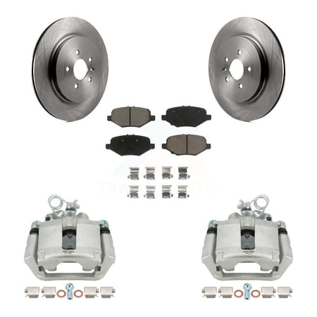 Rear Brake Caliper Rotors Ceramic Pad Kit For Ford Explorer Flex Taurus Police Sedan MKS KC8-100383C