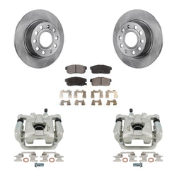 Rear Disc Brake Caliper Rotors And Semi-Metallic Pads Kit For 2003 Nissan Maxima From 01 03 KC8-100384P